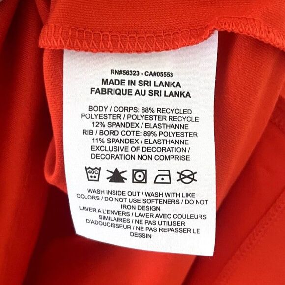 Nike Red Long Sleeve Top with Flag Detail - Picture 8 of 8